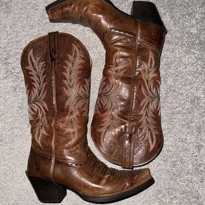 Women’s Ariat Brown Leather Western Boots